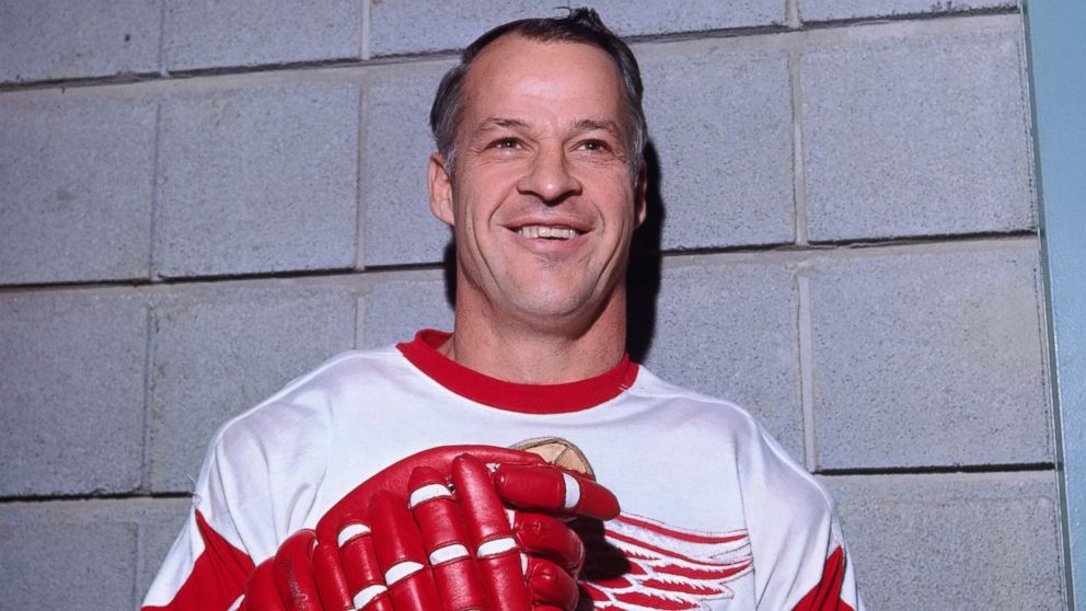 Gordie Howe portrait representing longevity and goal-scoring legacy
