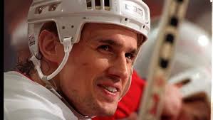 Steve Yzerman illustration as long-serving Detroit Red Wings captain
