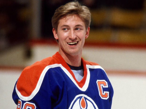 Wayne Gretzky stylized illustration as influential team leader