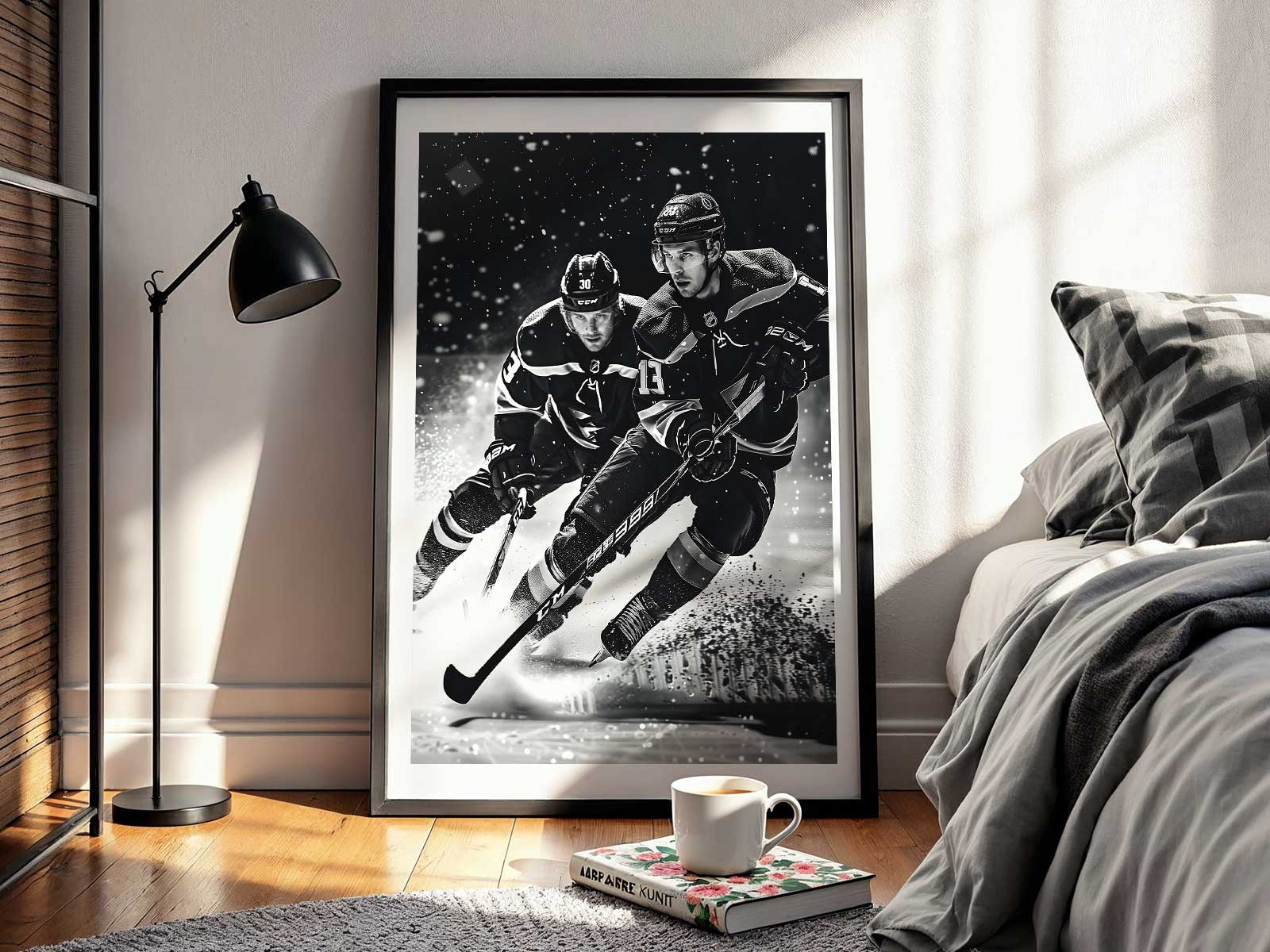 Dynamic wave of burgundy, navy, and white brushstrokes representing the Colorado Avalanche team colors