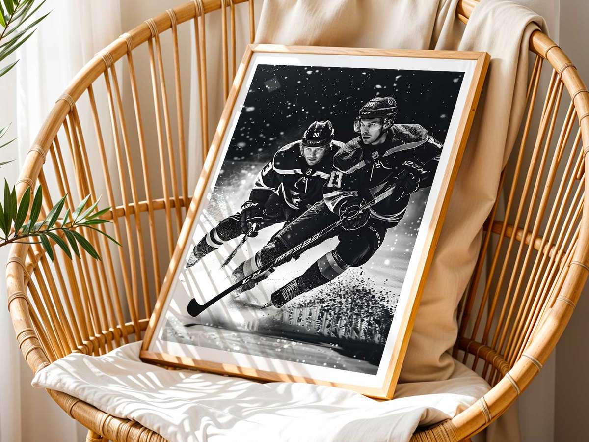 Centered image of Sidney Crosby overlaid on subtle collage of fan moments to trigger memory and emotional connection