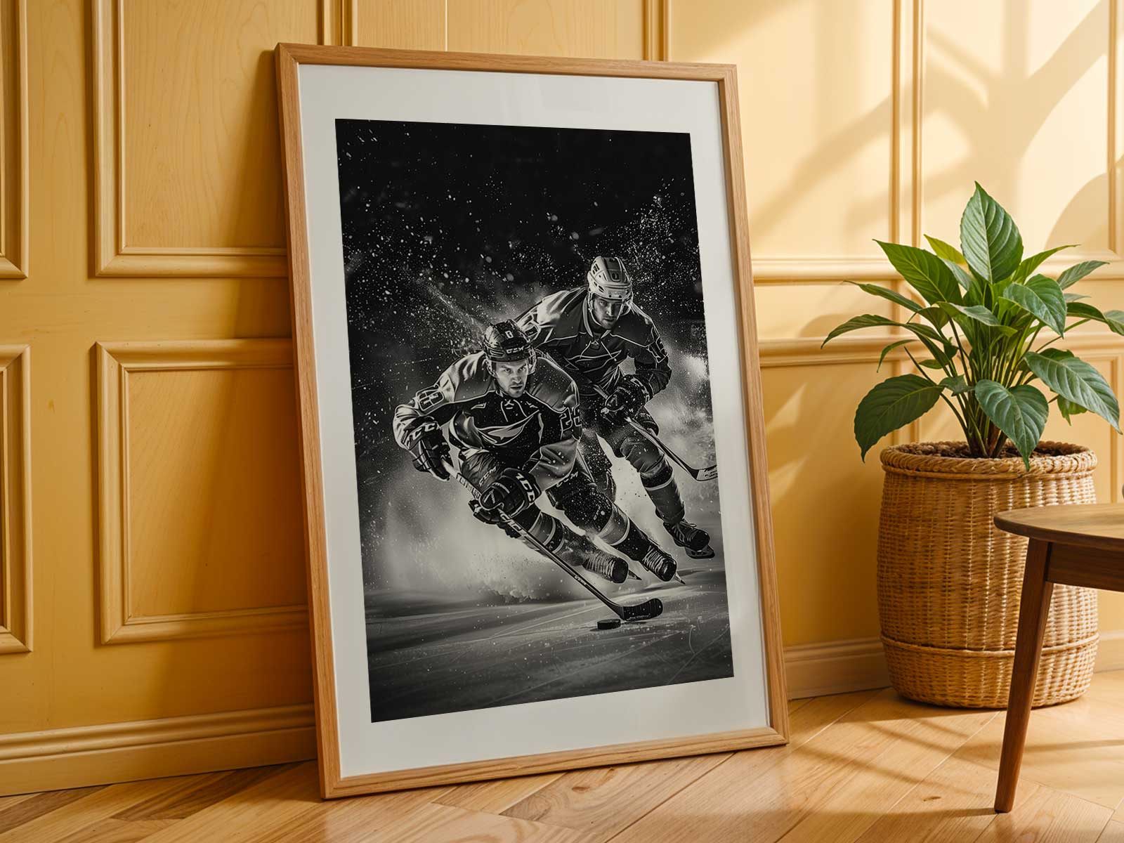 Close-up of Gretzky executing a deceptive, creative pass across the crease
