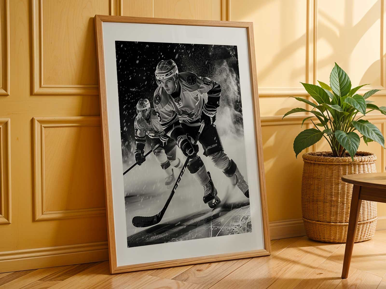 Jeff Carter battles in front of the opposing net during a playoff shift in 2007